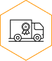 Distribution and delivery icon